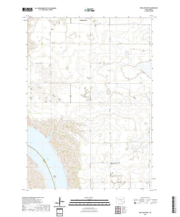 Red Lake West topographic map thumbnail