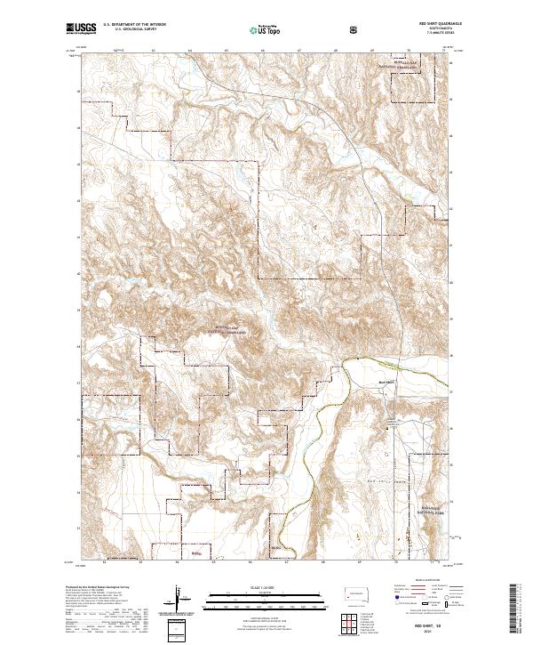 Red Shirt topographic map thumbnail