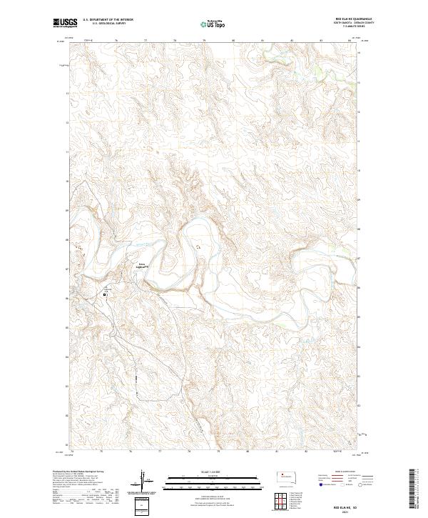 Red Elm NE topographic map thumbnail