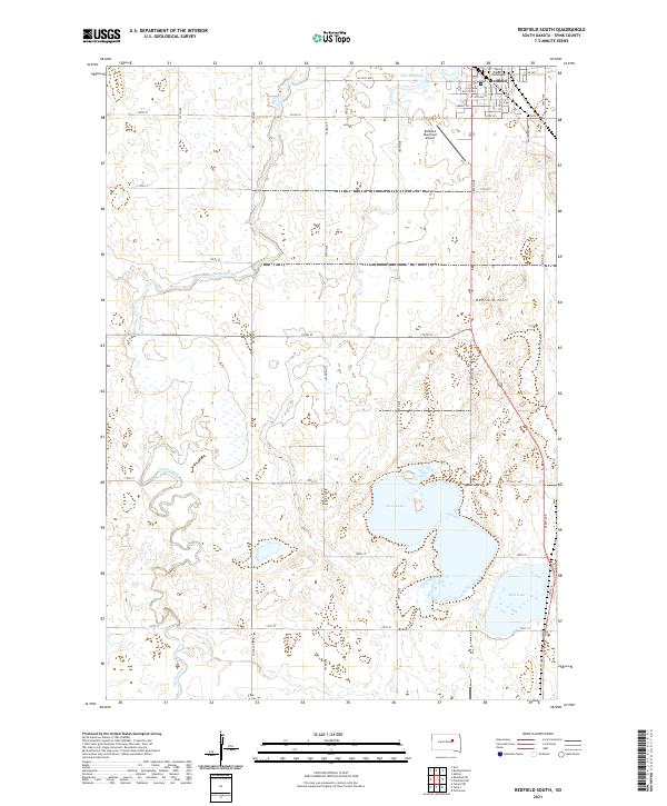 Redfield South topographic map thumbnail