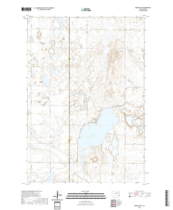 Redfield SW 2021 topographic map thumbnail