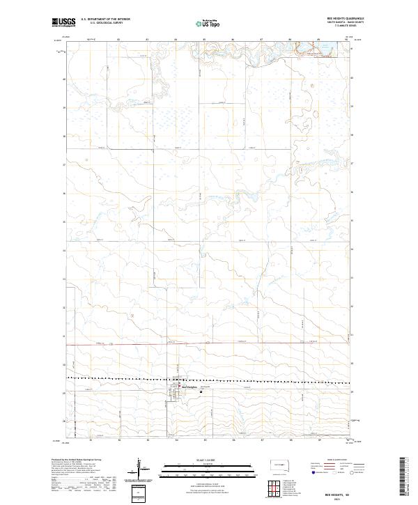 Ree Heights 2021 topographic map thumbnail