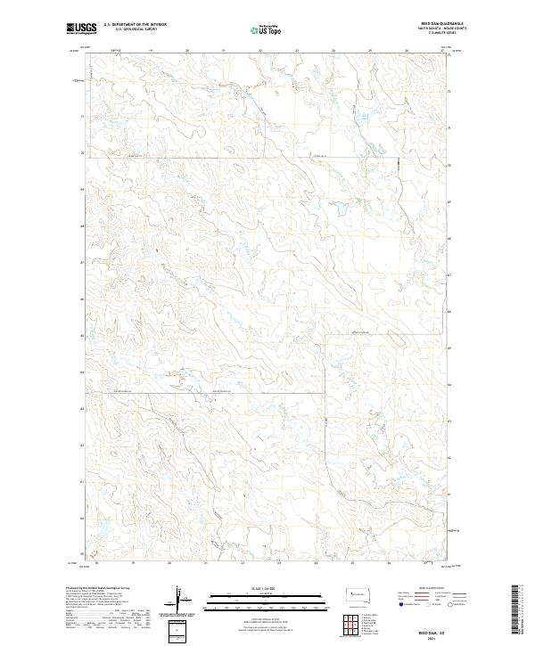 Reed Dam topographic map thumbnail