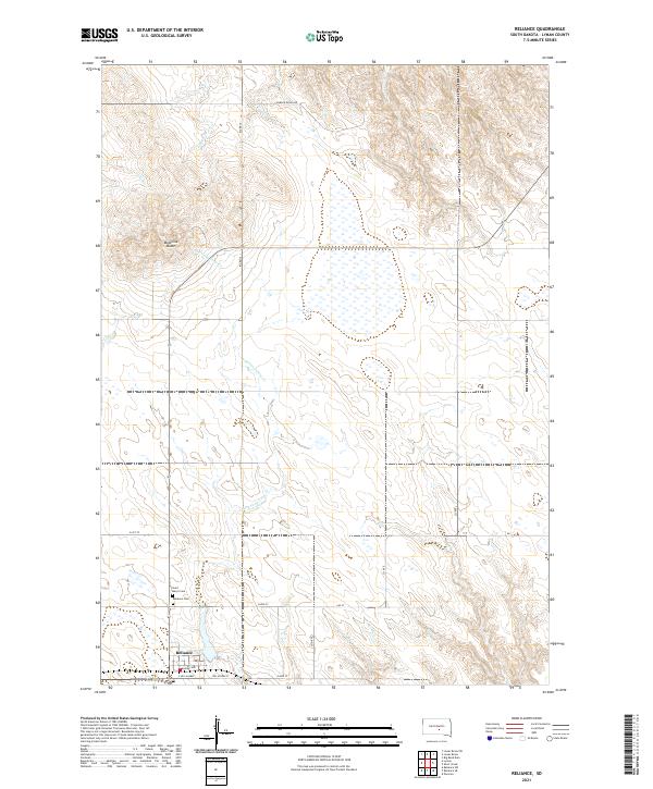 Reliance 2021 topographic map thumbnail