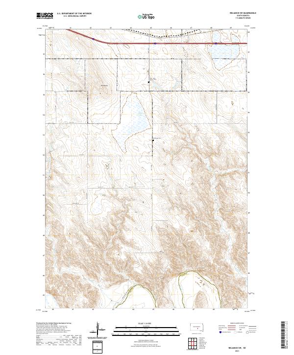 Reliance SW topographic map thumbnail