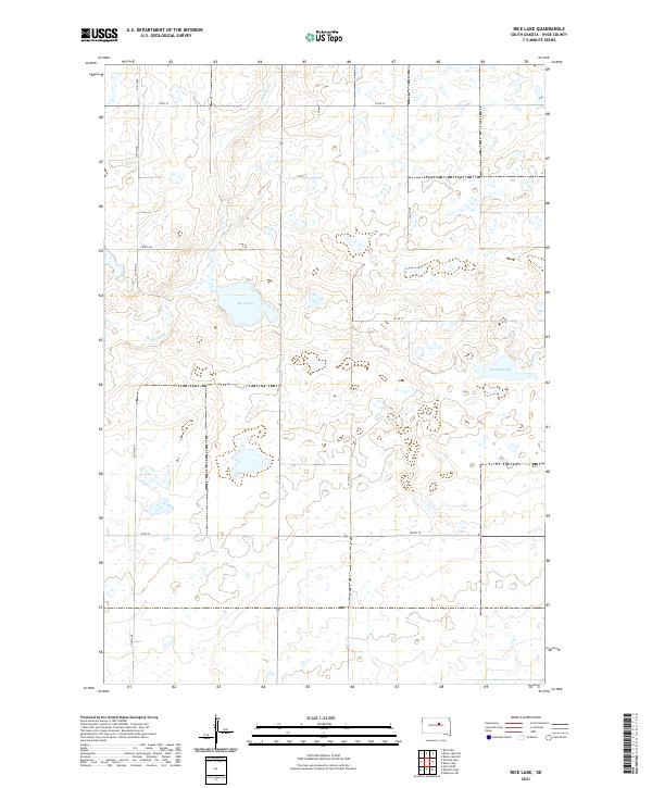 Rice Lake topographic map thumbnail