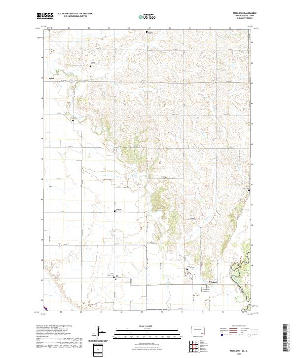 Richland 2021 topographic map thumbnail