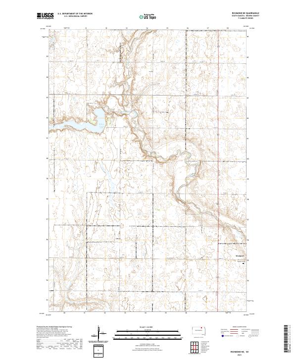 Richmond NE topographic map thumbnail