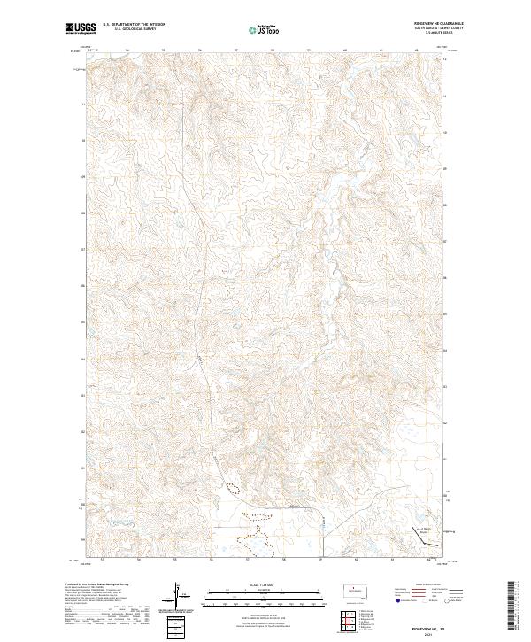 Ridgeview NE topographic map thumbnail