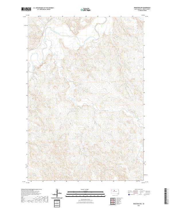 Ridgeview NW 2021 topographic map thumbnail