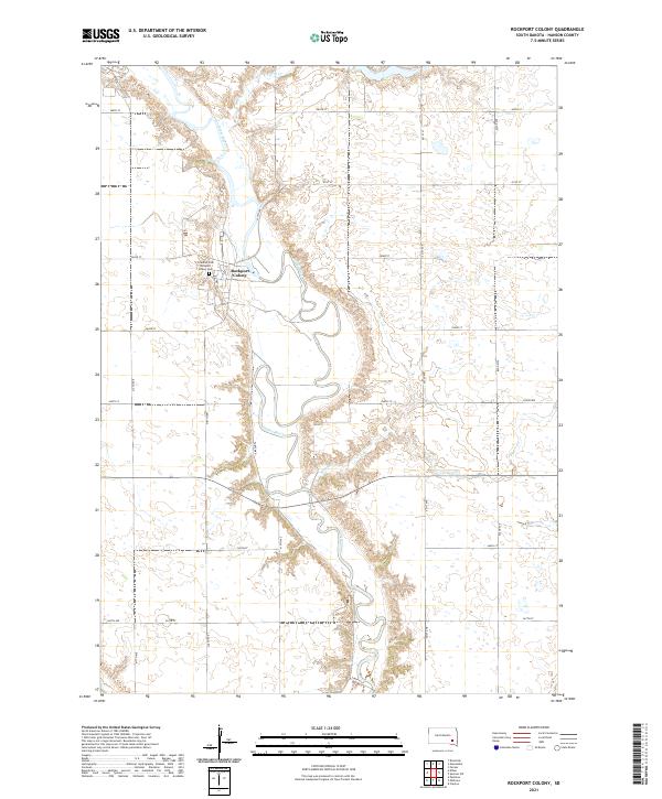 Rockport Colony topographic map thumbnail
