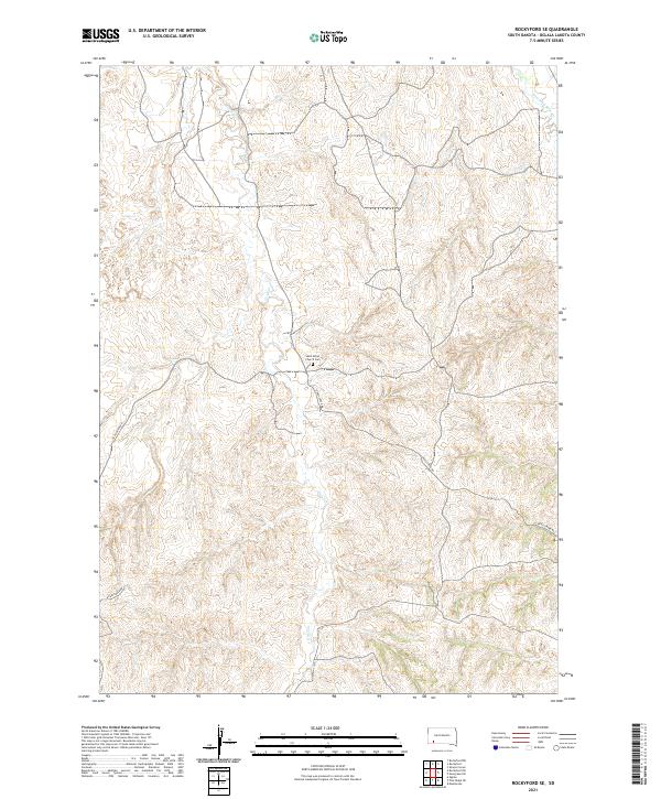 Rockyford SE topographic map thumbnail