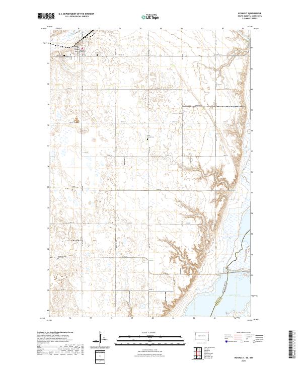 Rosholt 2021 topographic map thumbnail