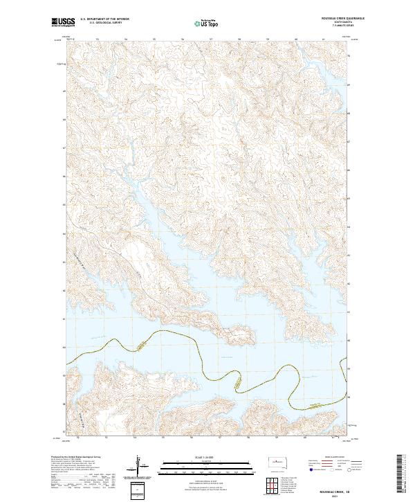 Rousseau Creek topographic map thumbnail