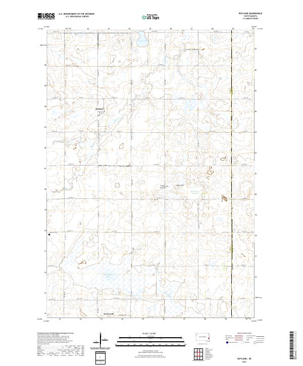 Rutland topographic map thumbnail