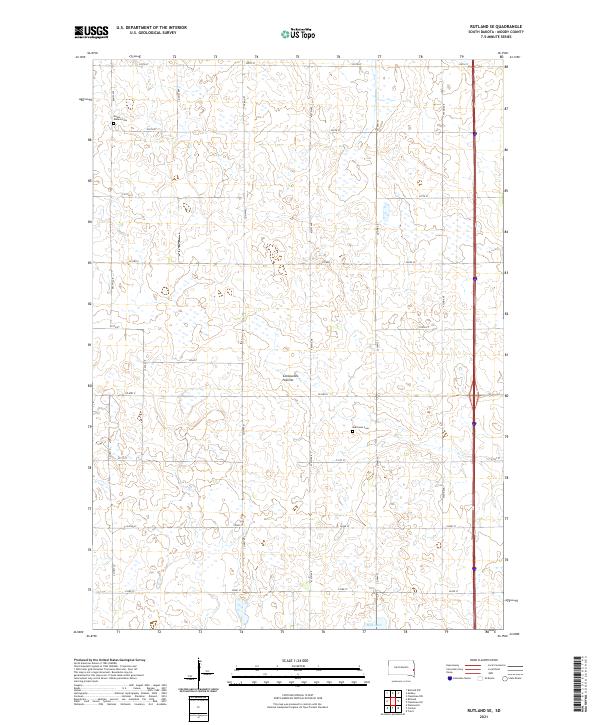Rutland SE topographic map thumbnail