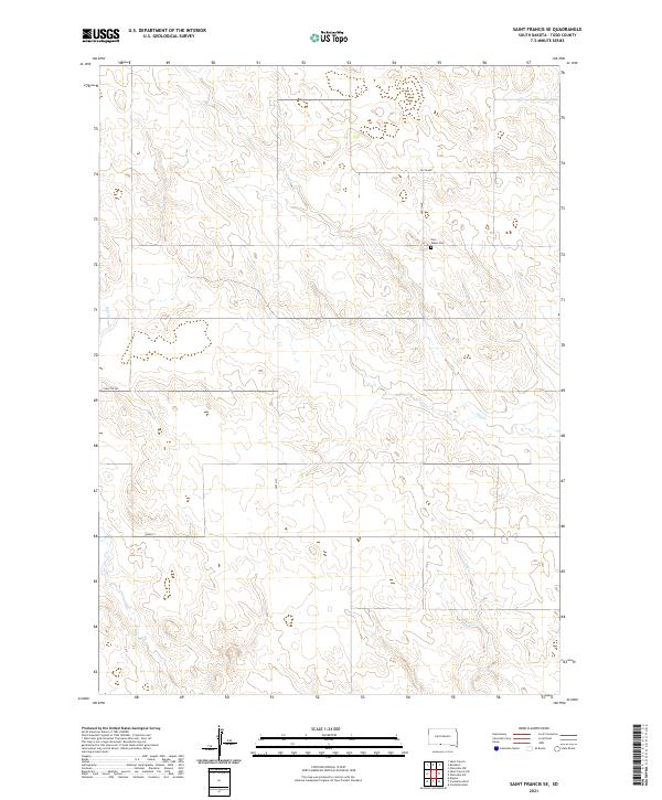 Saint Francis SE topographic map thumbnail