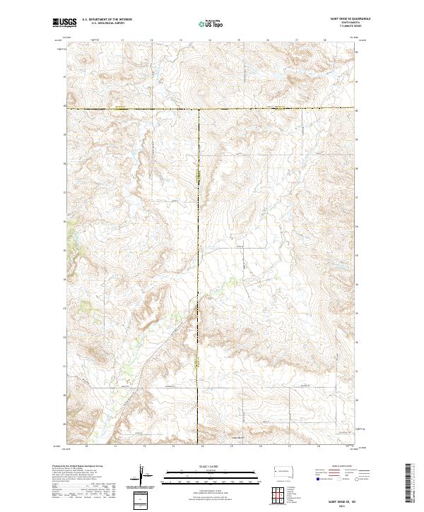 Saint Onge SE topographic map thumbnail