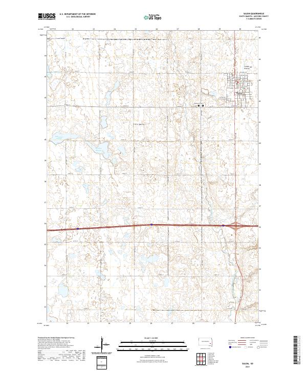Salem 2021 topographic map thumbnail