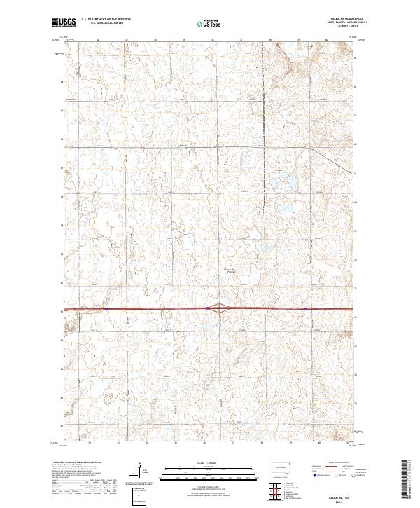 Salem NE topographic map thumbnail