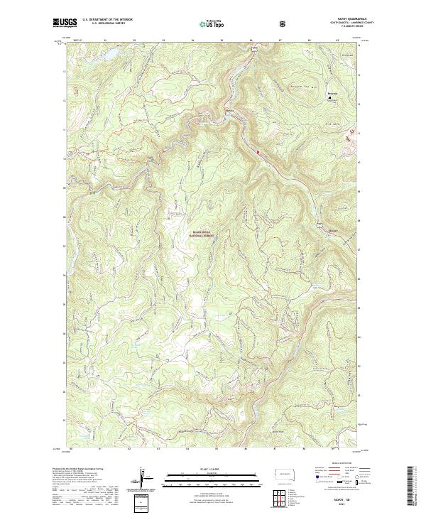 Savoy topographic map thumbnail