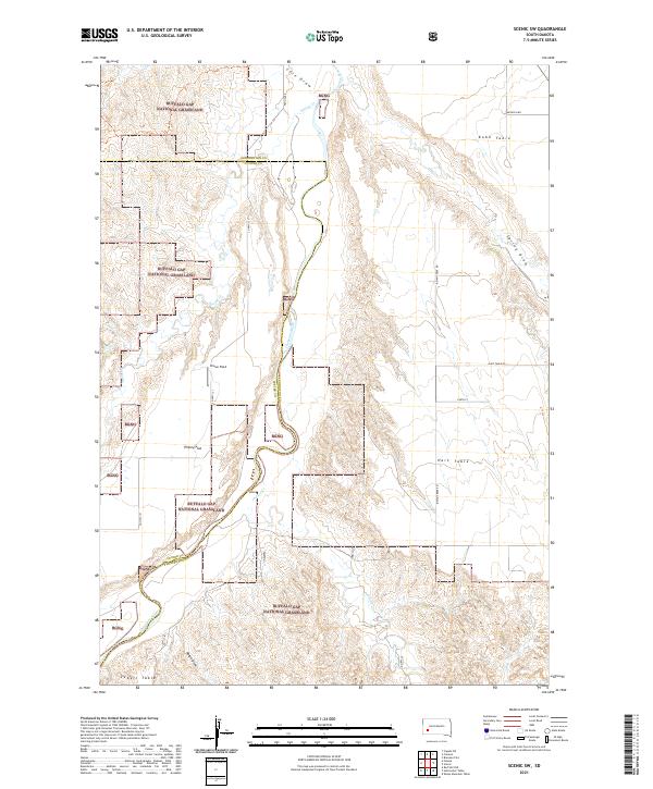 Scenic SW topographic map thumbnail