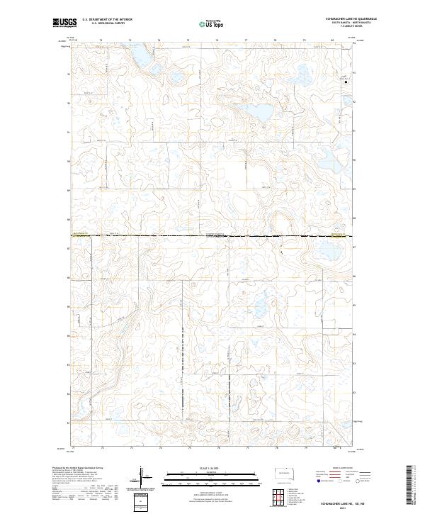 Schumacher Lake NE topographic map thumbnail