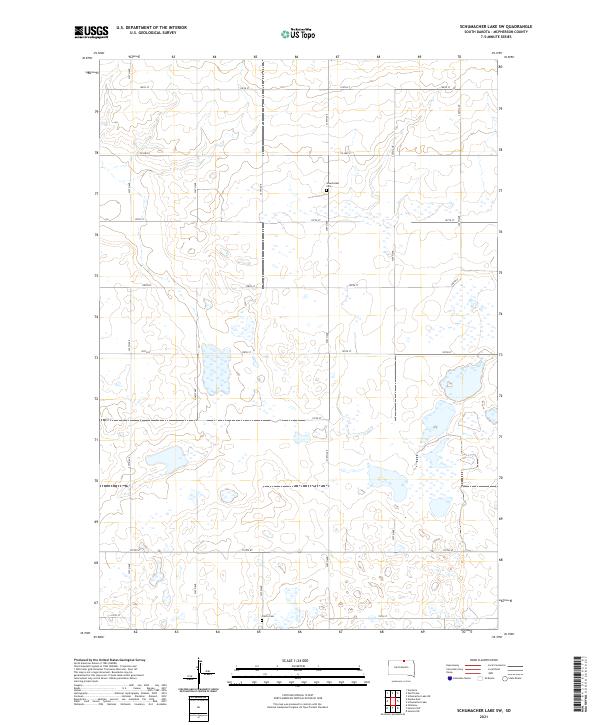 Schumacher Lake SW topographic map thumbnail