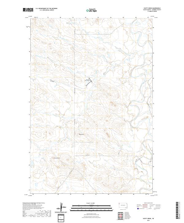 Scott Creek topographic map thumbnail