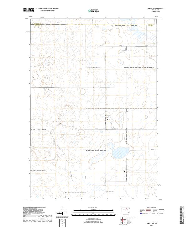 Seneca NW 2021 topographic map thumbnail
