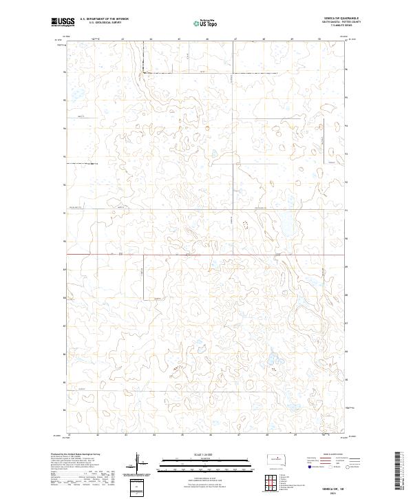 Seneca SW 2021 topographic map thumbnail
