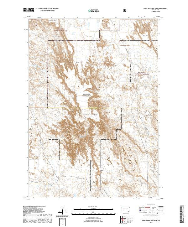 Sheep Mountain Table 2021 topographic map thumbnail