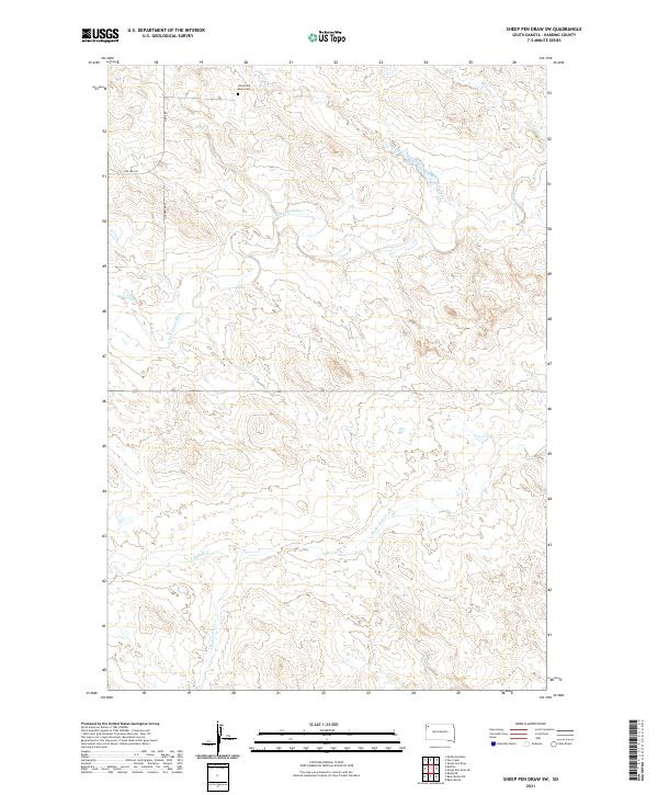 Sheep Pen Draw SW topographic map thumbnail