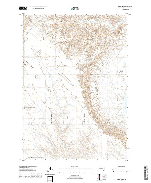 Short Creek topographic map thumbnail
