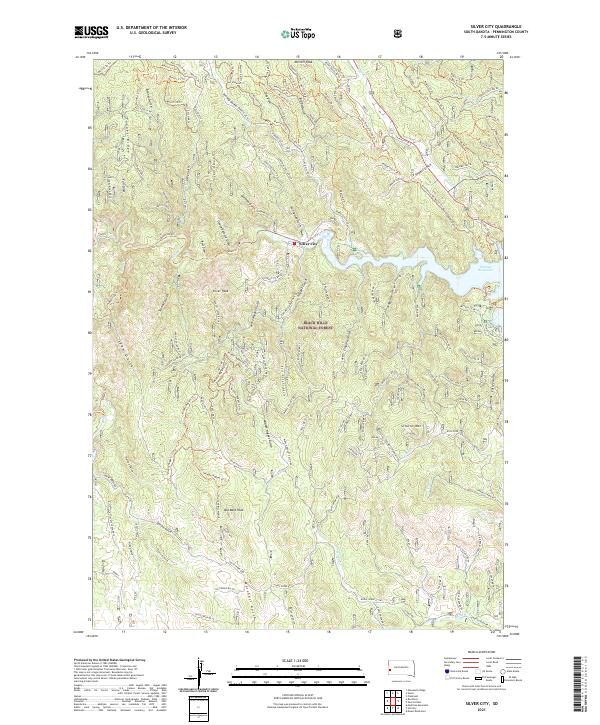 Silver City 2021 topographic map thumbnail