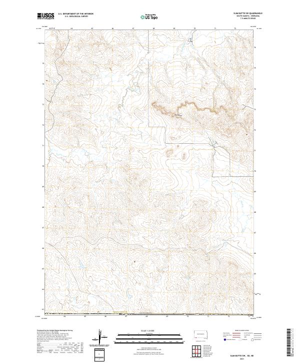 Slim Butte SW topographic map thumbnail