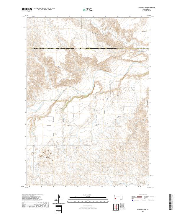 Smithwick NW 2021 topographic map thumbnail