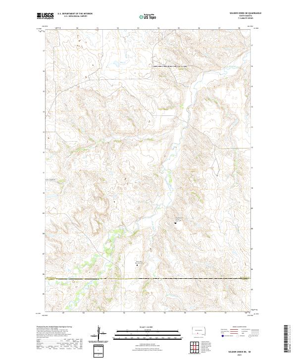 Soldier Creek NE topographic map thumbnail