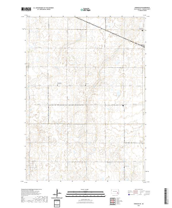 Spencer SW topographic map thumbnail