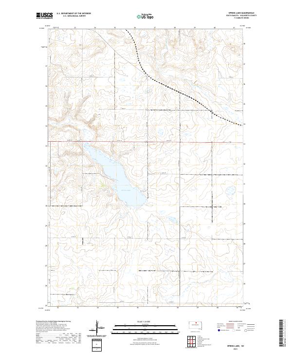 Spring Lake 2021 topographic map thumbnail