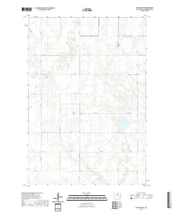 Stafford Dam topographic map thumbnail