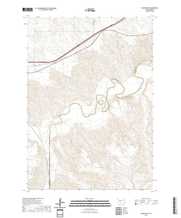 Stamford SW topographic map thumbnail