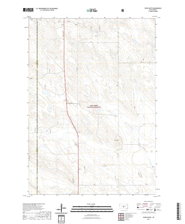 Stony Butte topographic map thumbnail