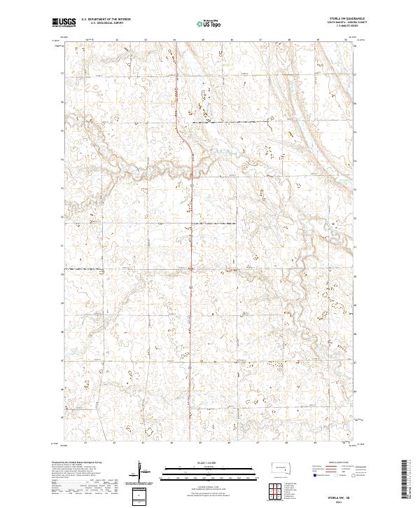 Storla SW topographic map thumbnail