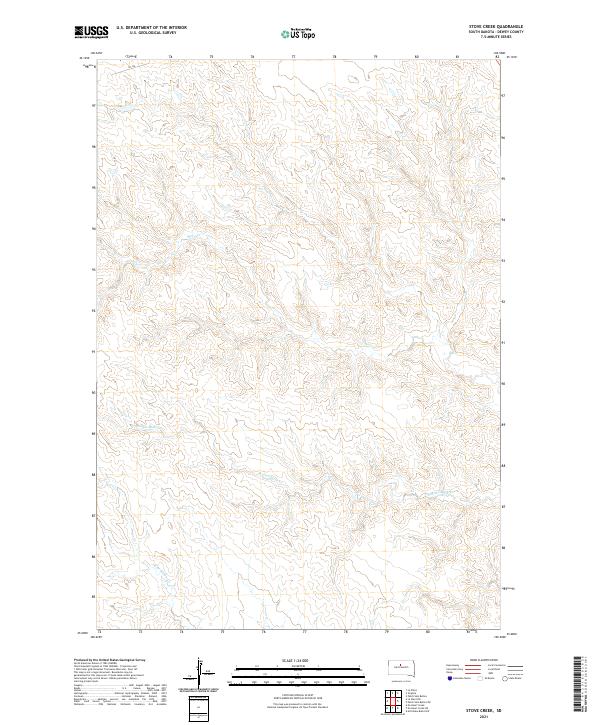 Stove Creek topographic map thumbnail