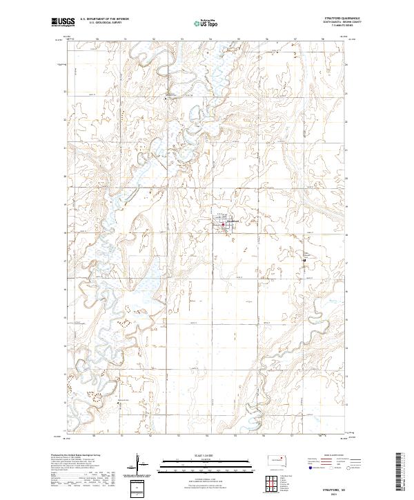 Stratford topographic map thumbnail