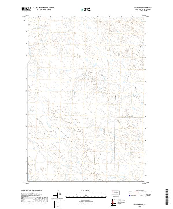 Sulphur Butte topographic map thumbnail