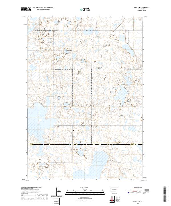 Swan Lake topographic map thumbnail