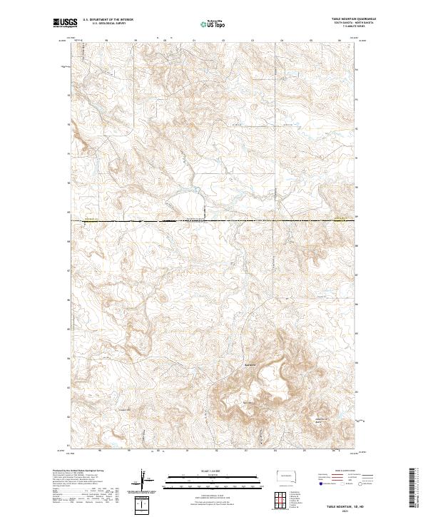 Table Mountain 2021 topographic map thumbnail