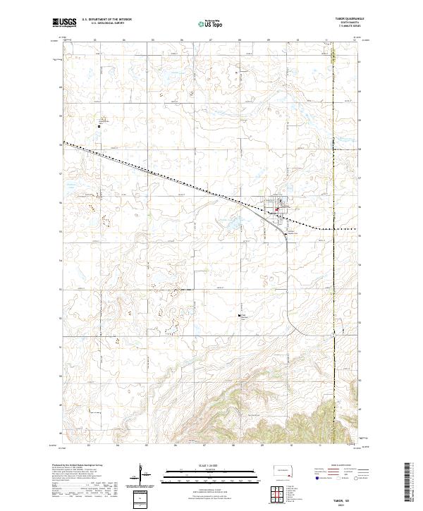 Tabor 2021 topographic map thumbnail